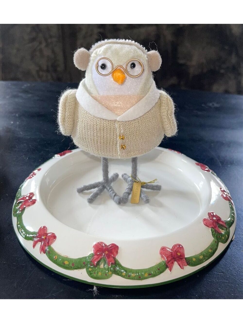 Heiwa 2024 Bird Figurine with Glasses and Sweater-Featherly Friends